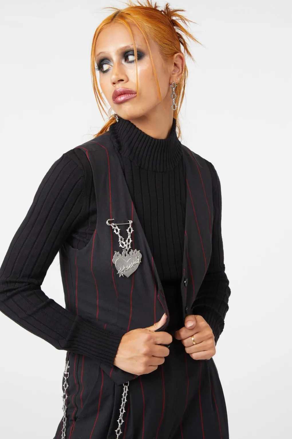 Impossible Things Pin Stripe Vest