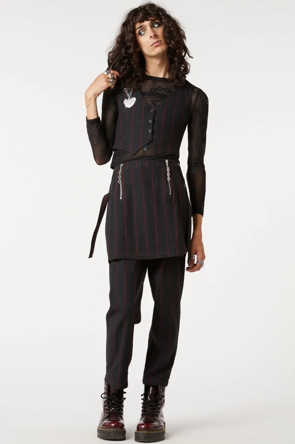 Impossible Things Pin Stripe Vest
