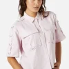 Jagger O-Ring Crop Blouse