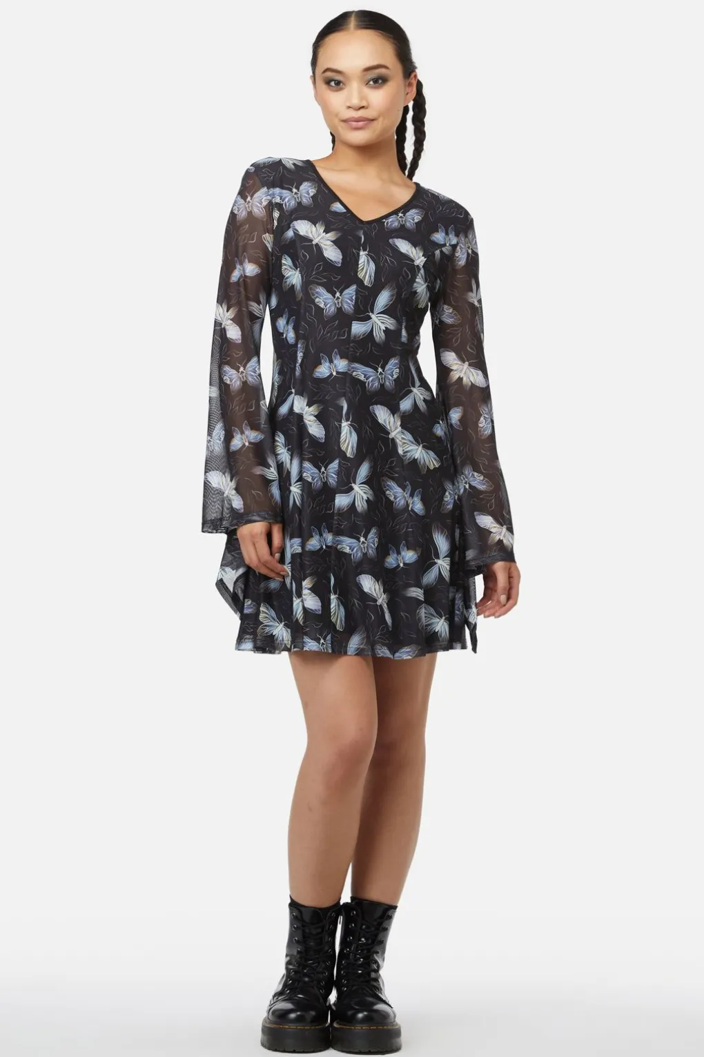 Larvae Mesh Dress