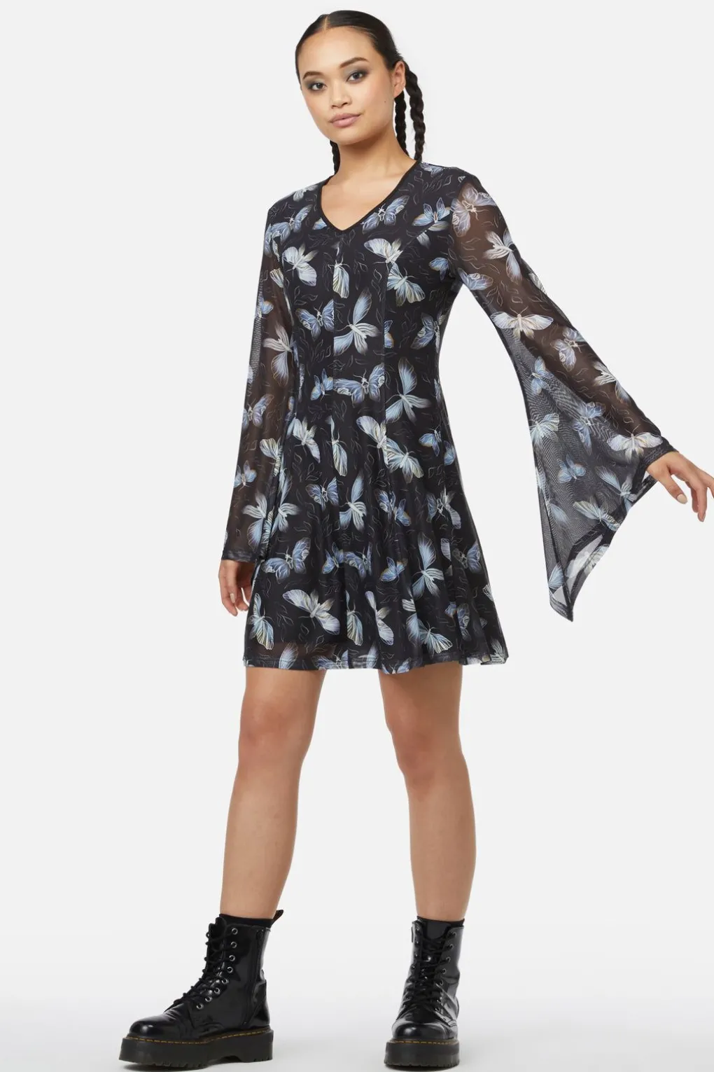 Larvae Mesh Dress