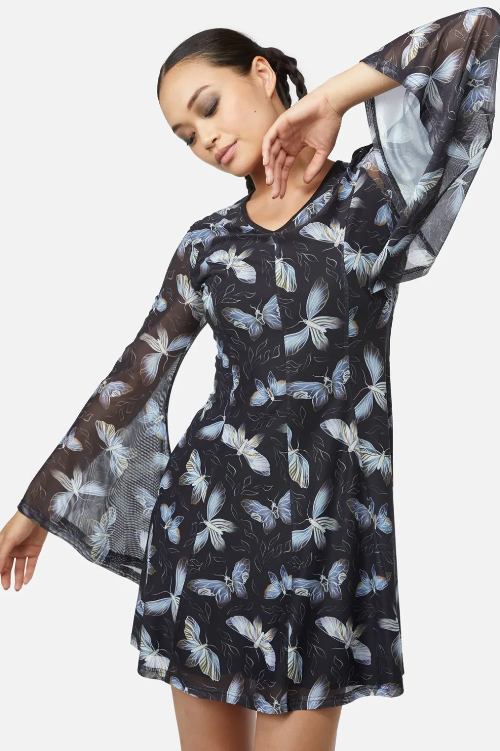 Larvae Mesh Dress