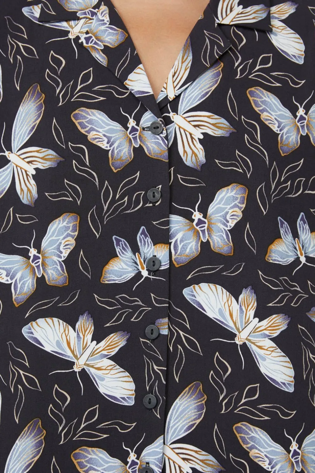 Larvae Print Blouse