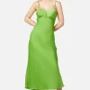 Lizzie Satin Bias Cut Dress