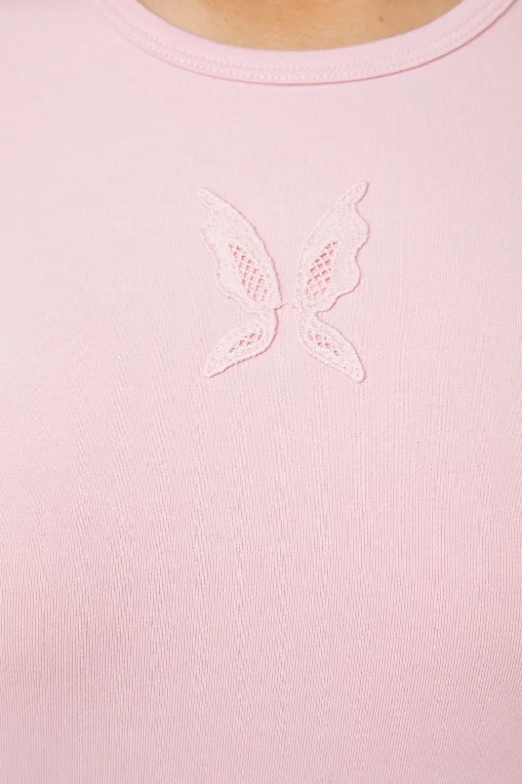 Meta Fantasy Wings Crop Tee