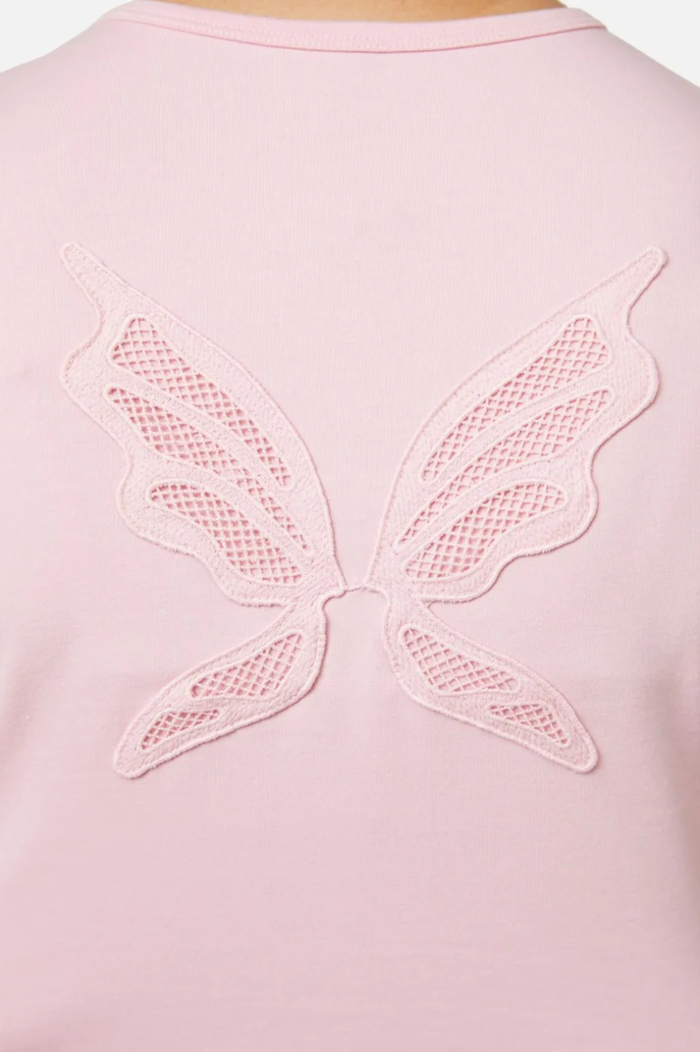 Meta Fantasy Wings Crop Tee