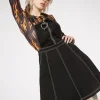 Metal Heart Zip Up Pinny
