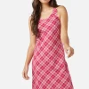 Miranda Check Midi Dress