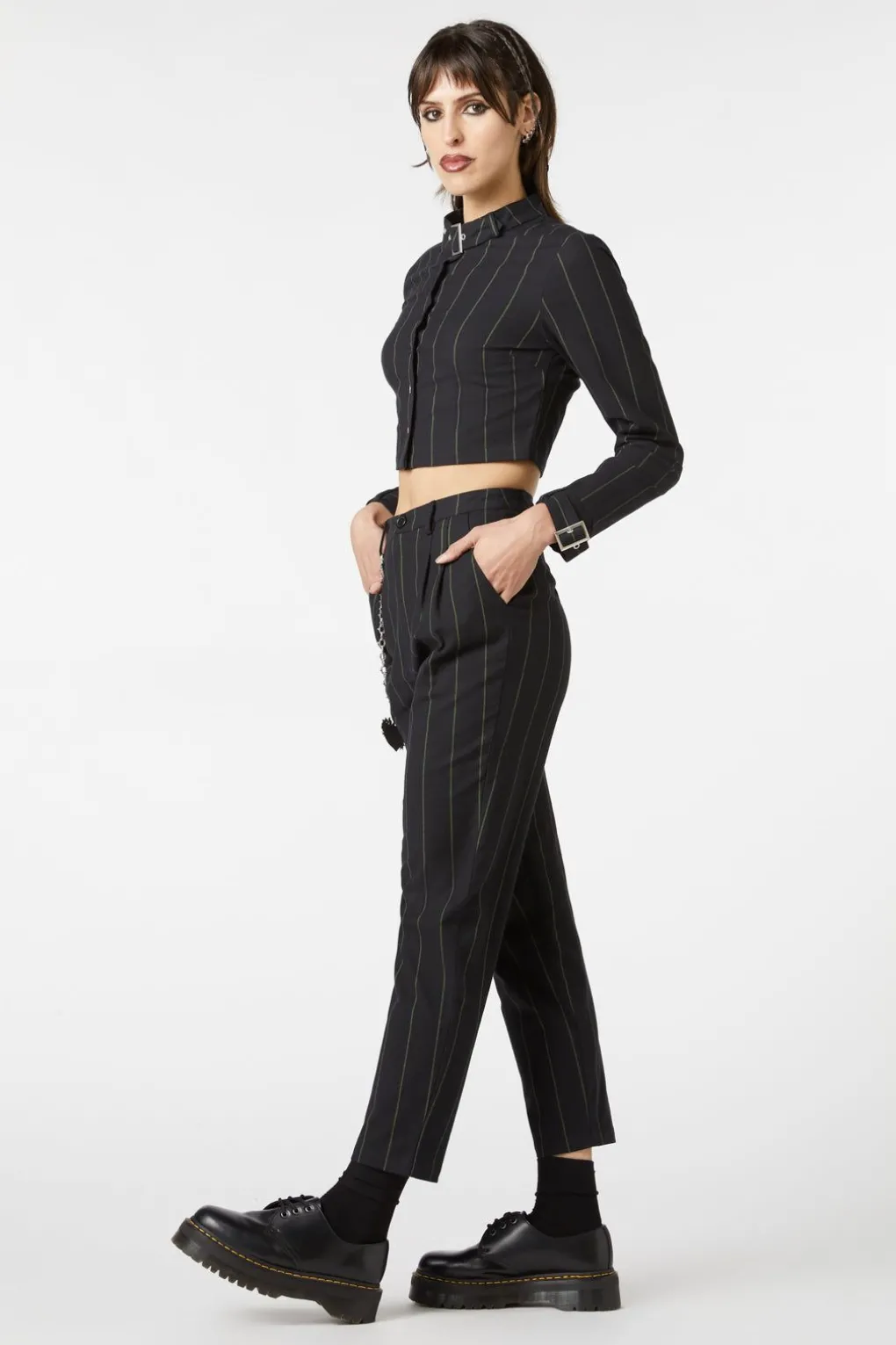 Mystery Pinstripe Blouse