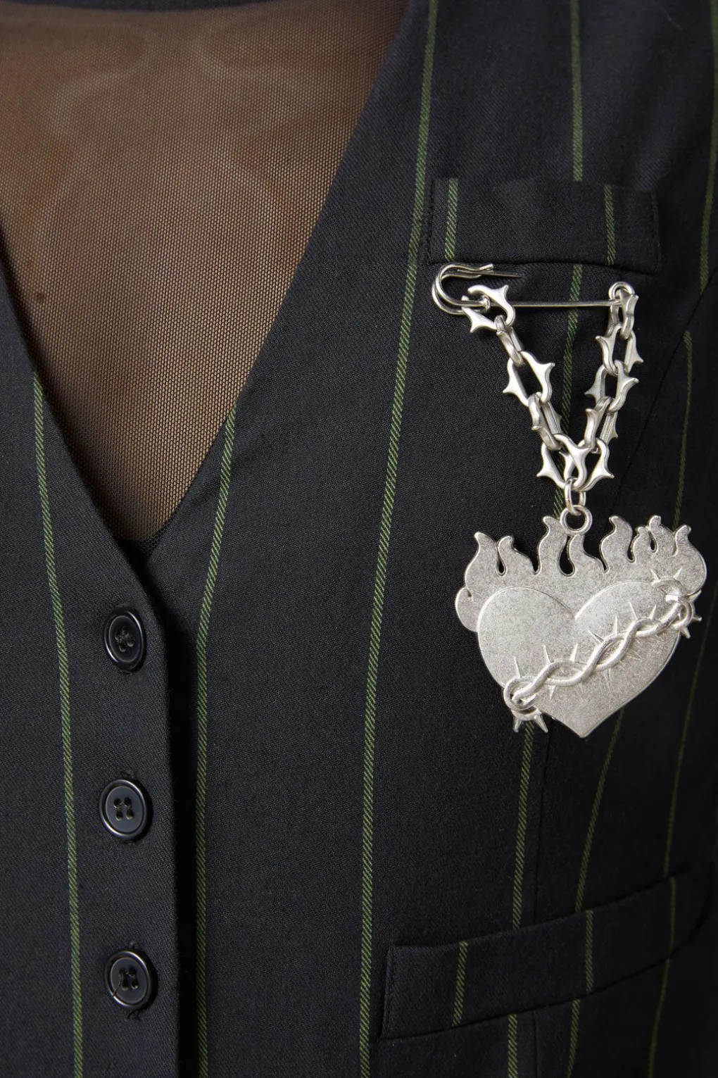 Mystery Pinstripe Vest