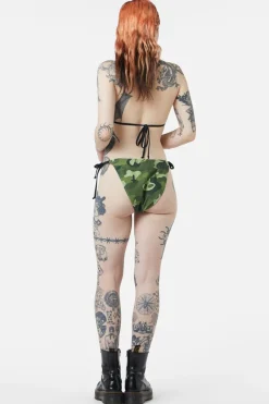 Nook Of The Garden Camo Bikini Top