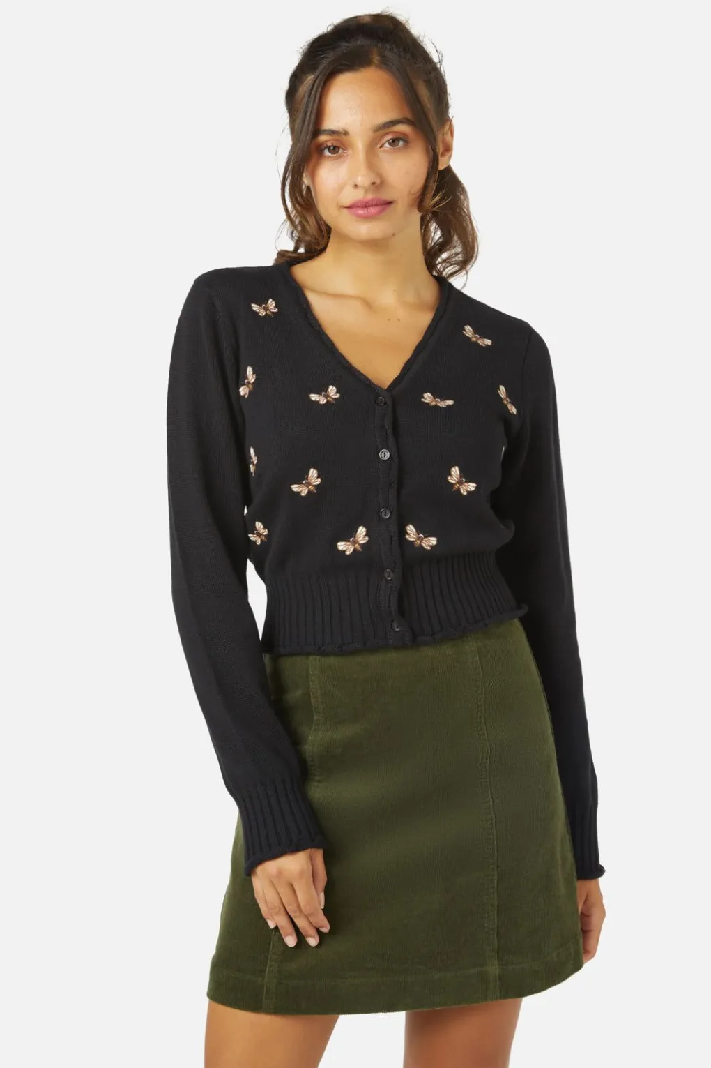 Nz Bee Emb Cardi