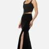 Obsidian Velvet Skirt