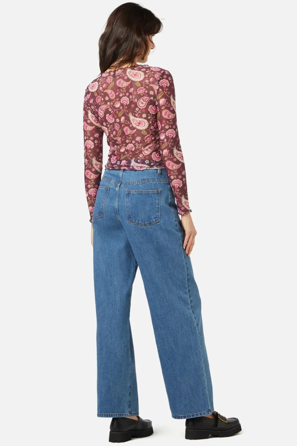 Paisley Mesh Top
