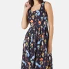 Peacock Midi Dress