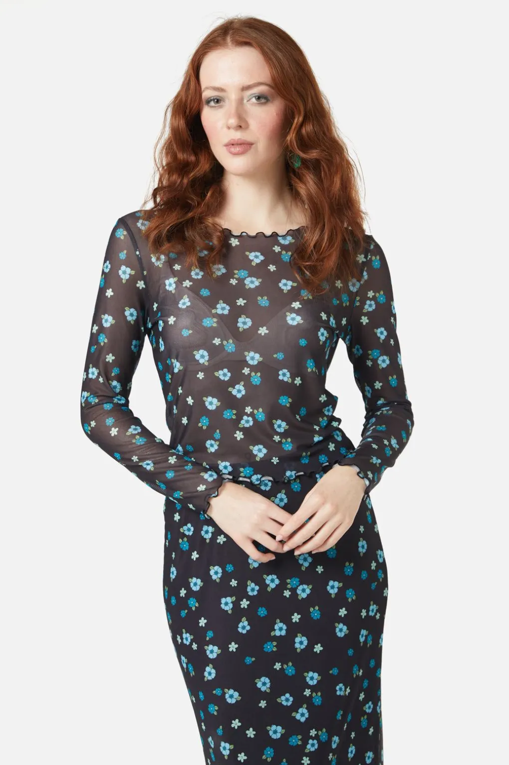 Petal Mesh Top