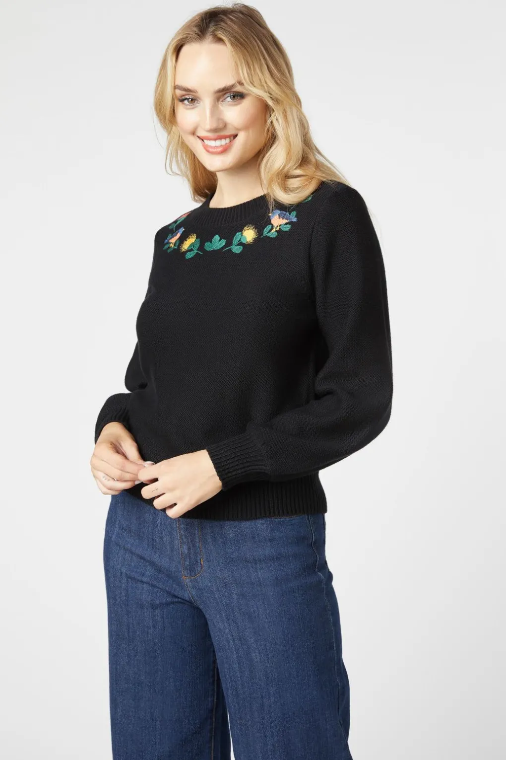 Protea Embroidered Jumper