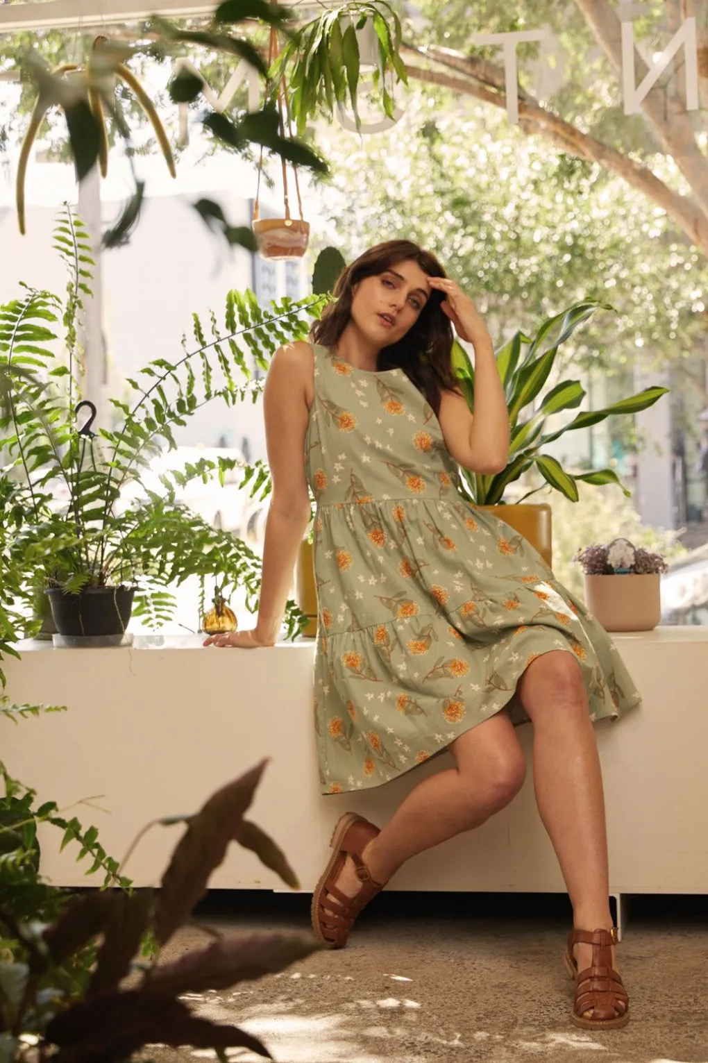 Protea Sleeveless Dress