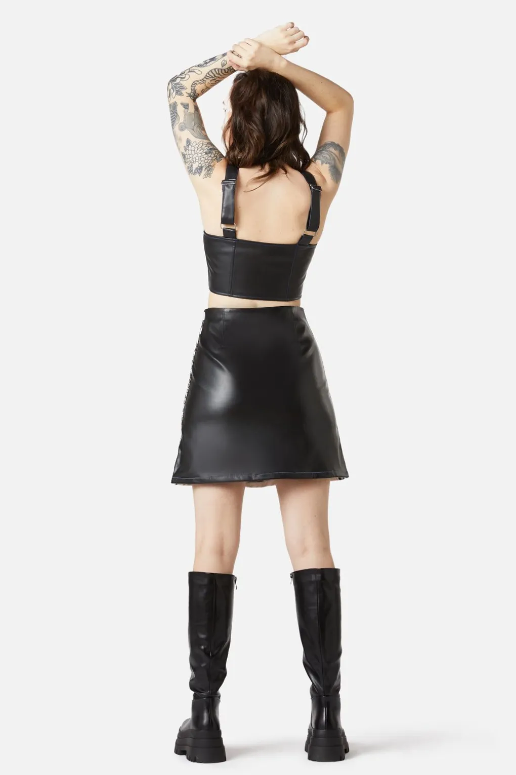 Racing Pu Skort
