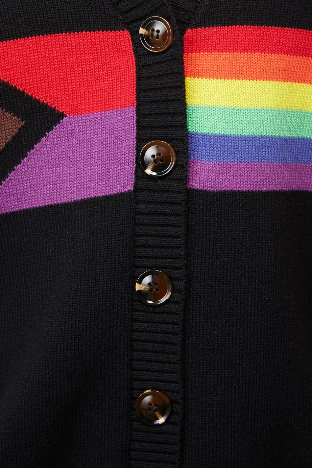 Rainbow Intarsia Cardi