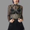 Rhinestone Stud Harness
