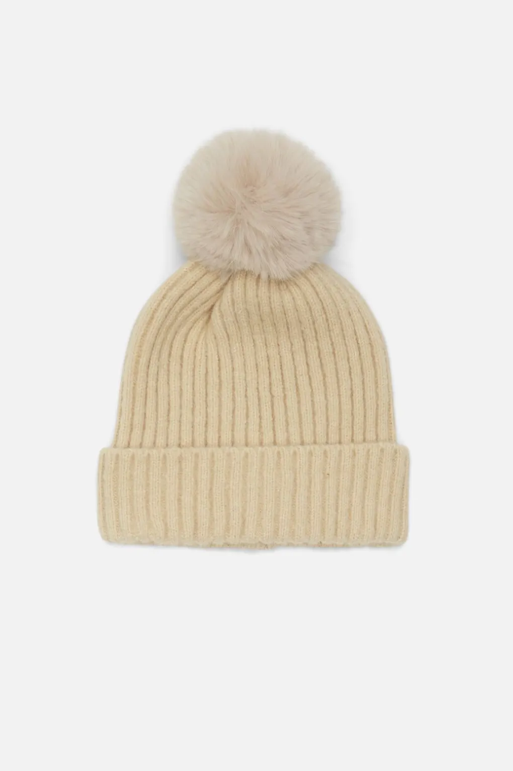 Rib Pom Beanie