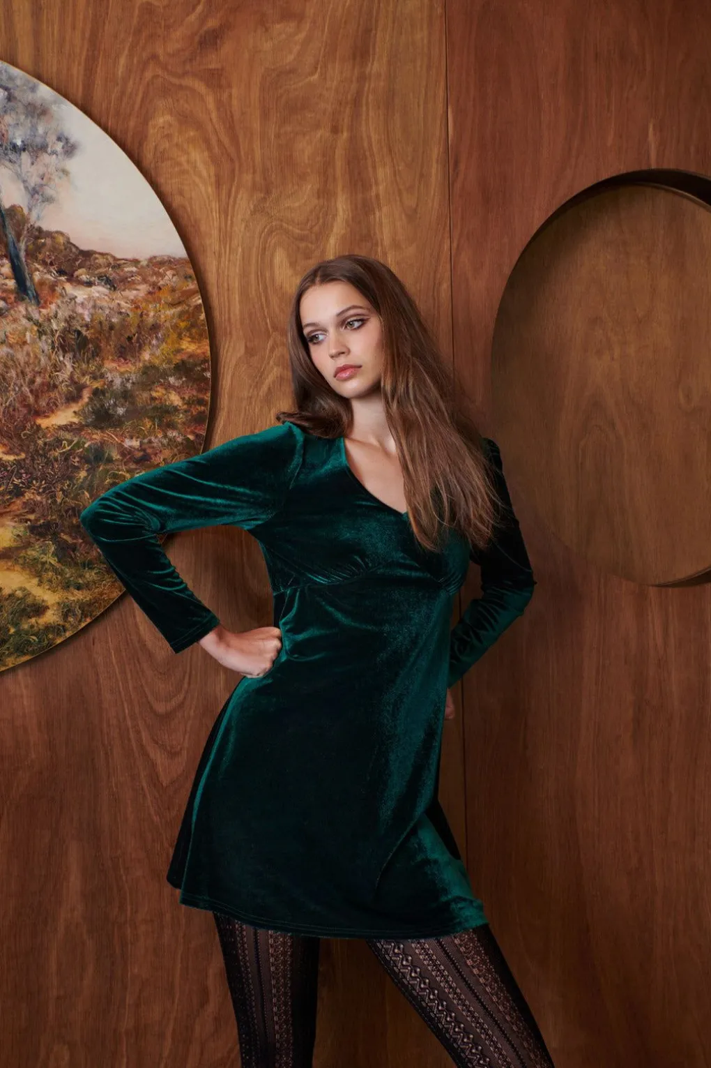 Roxy Velvet Mini Dress