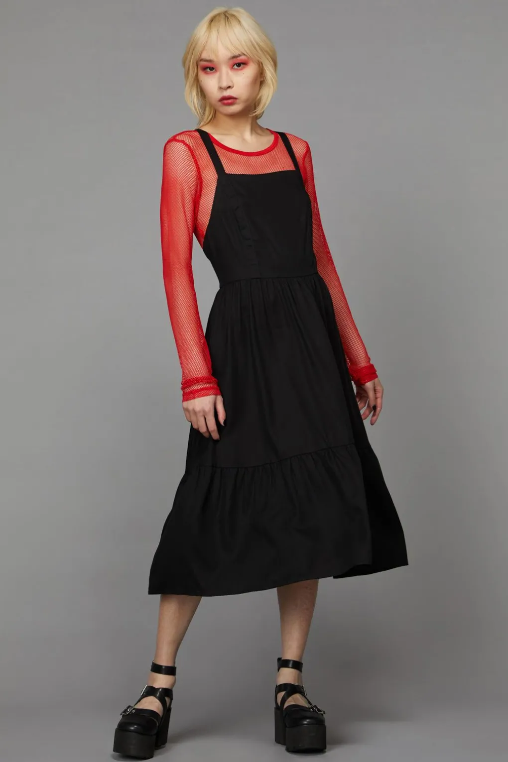 Ruffle Hem Pinafore