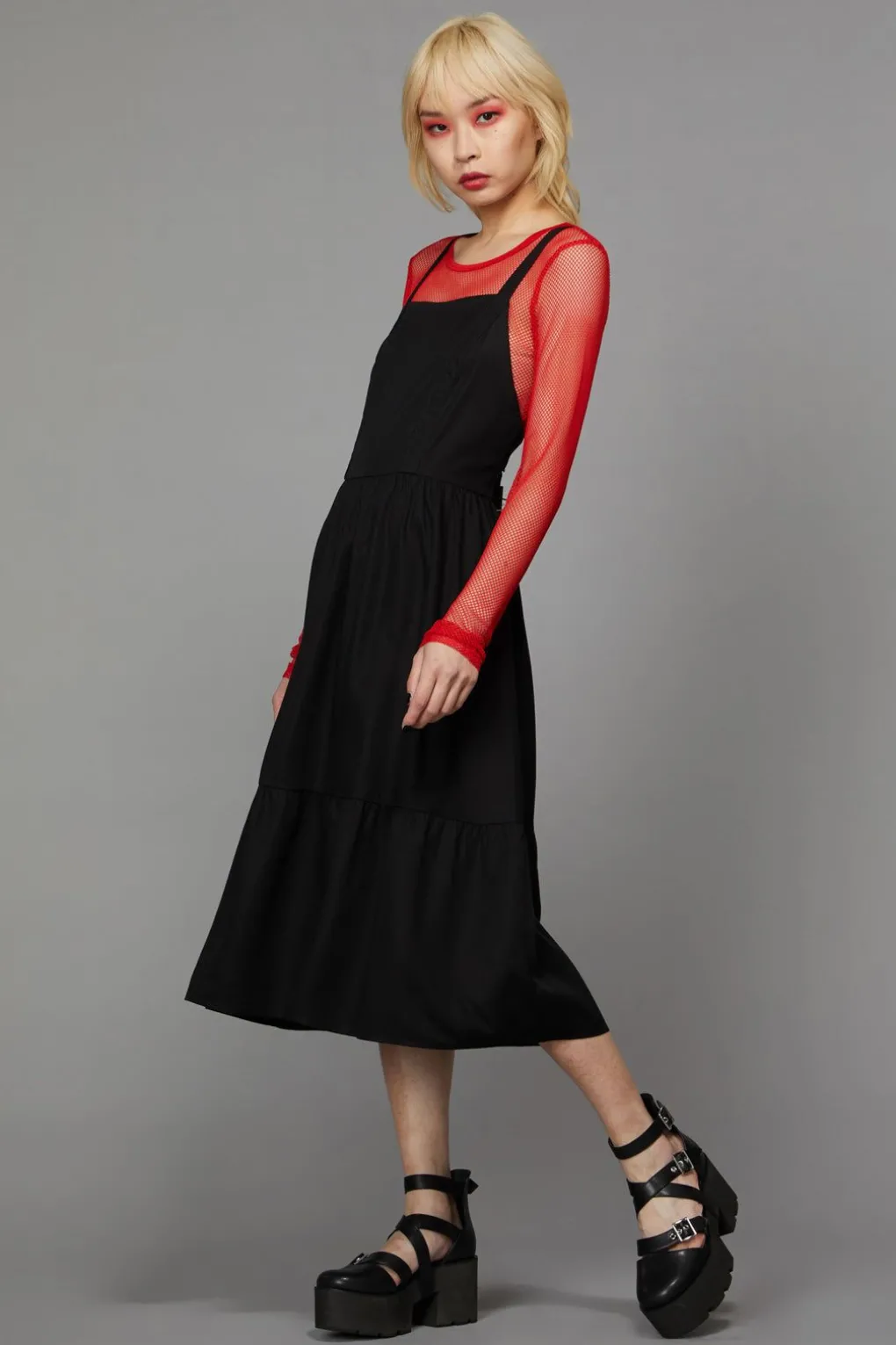 Ruffle Hem Pinafore