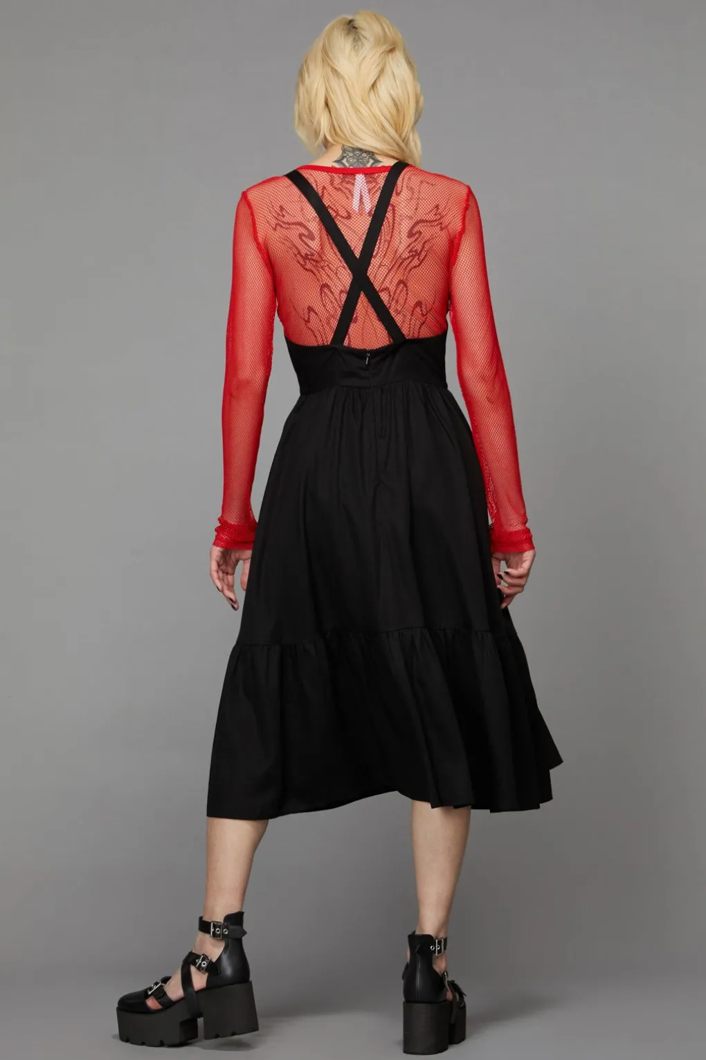 Ruffle Hem Pinafore