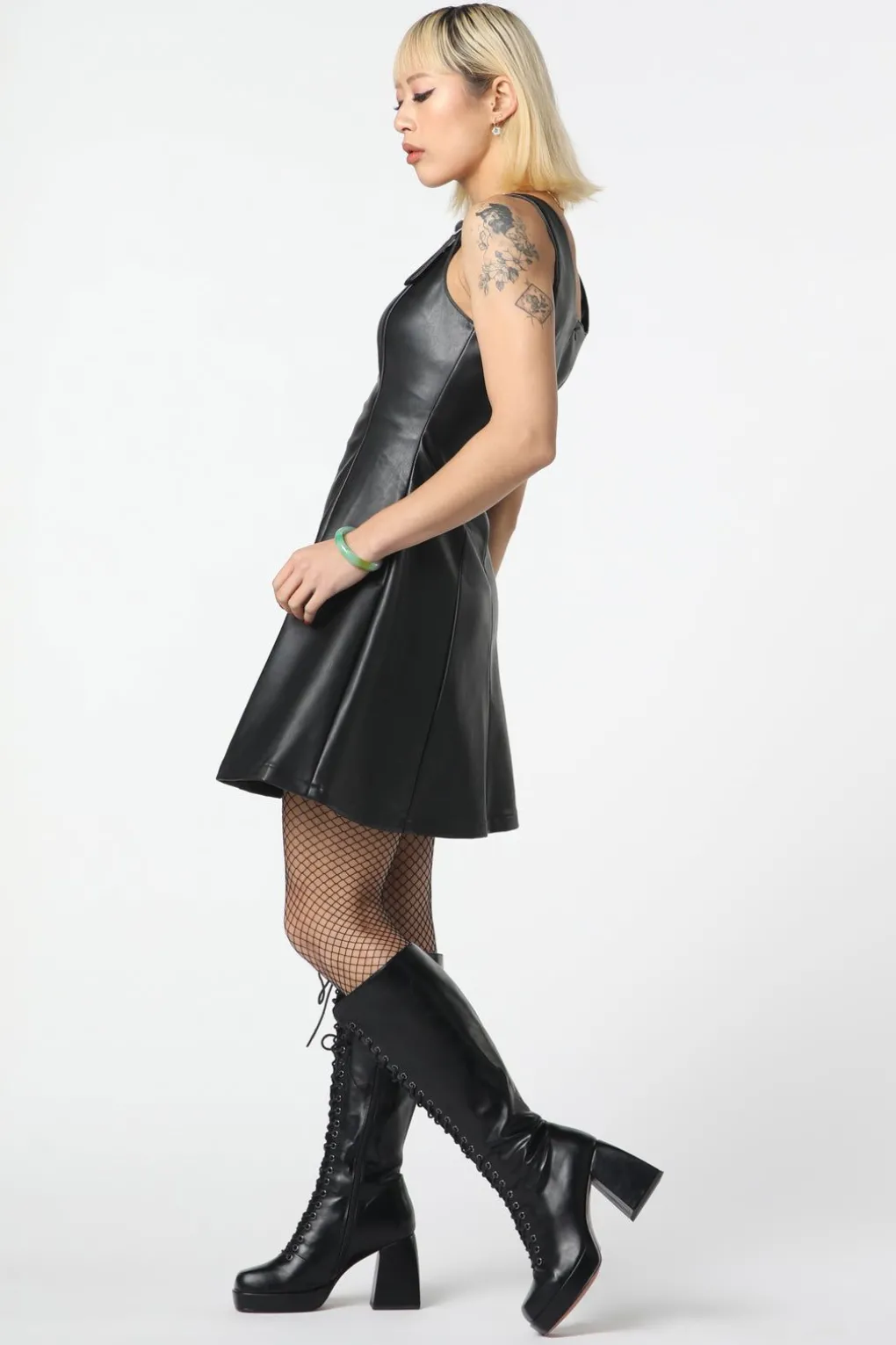 Runaways Pu Strap Dress