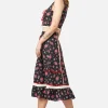 70S Prairie Rose Midi Skirt