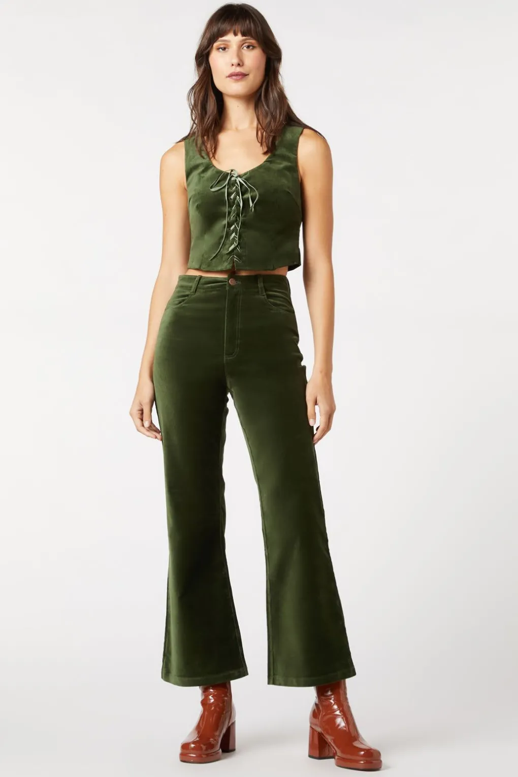 Sadie Velvet Flare Jean