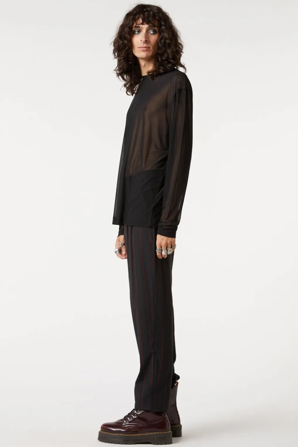 Sheer Basic Long Sleeve Top