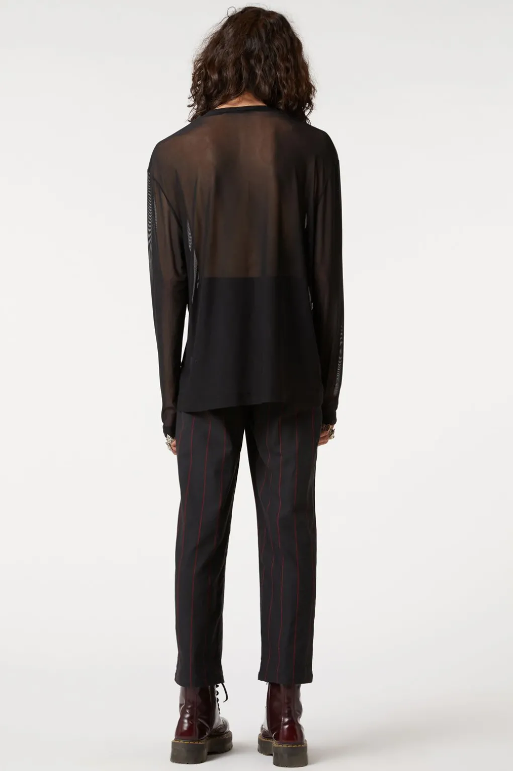 Sheer Basic Long Sleeve Top