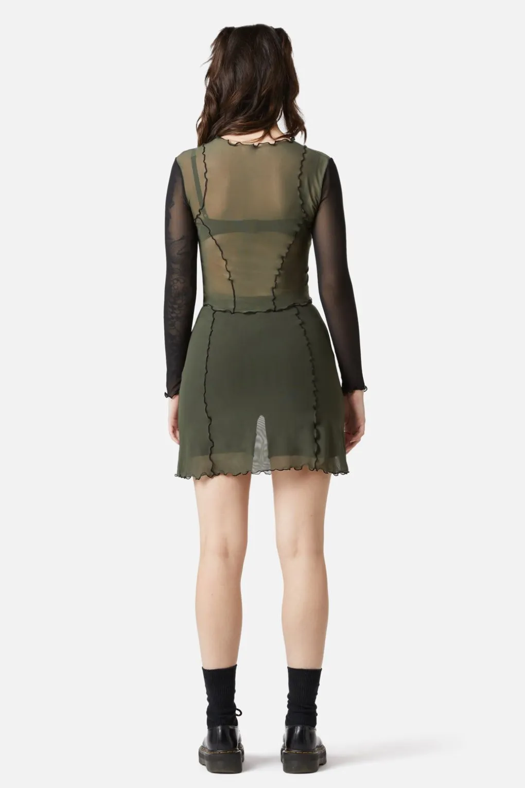 Sheer Mesh Babylock Top