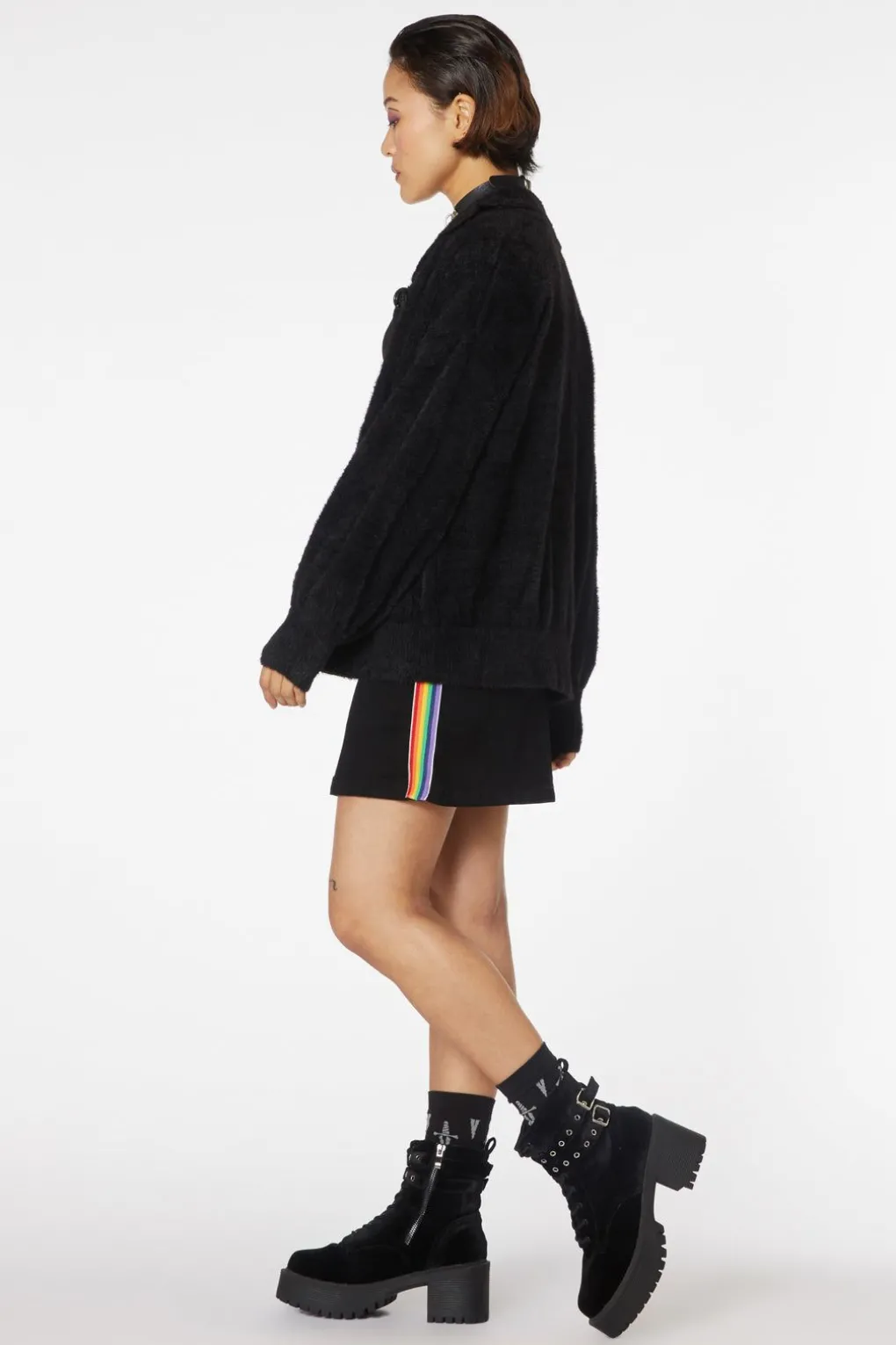 Sisters Collar Fluffy Cardi