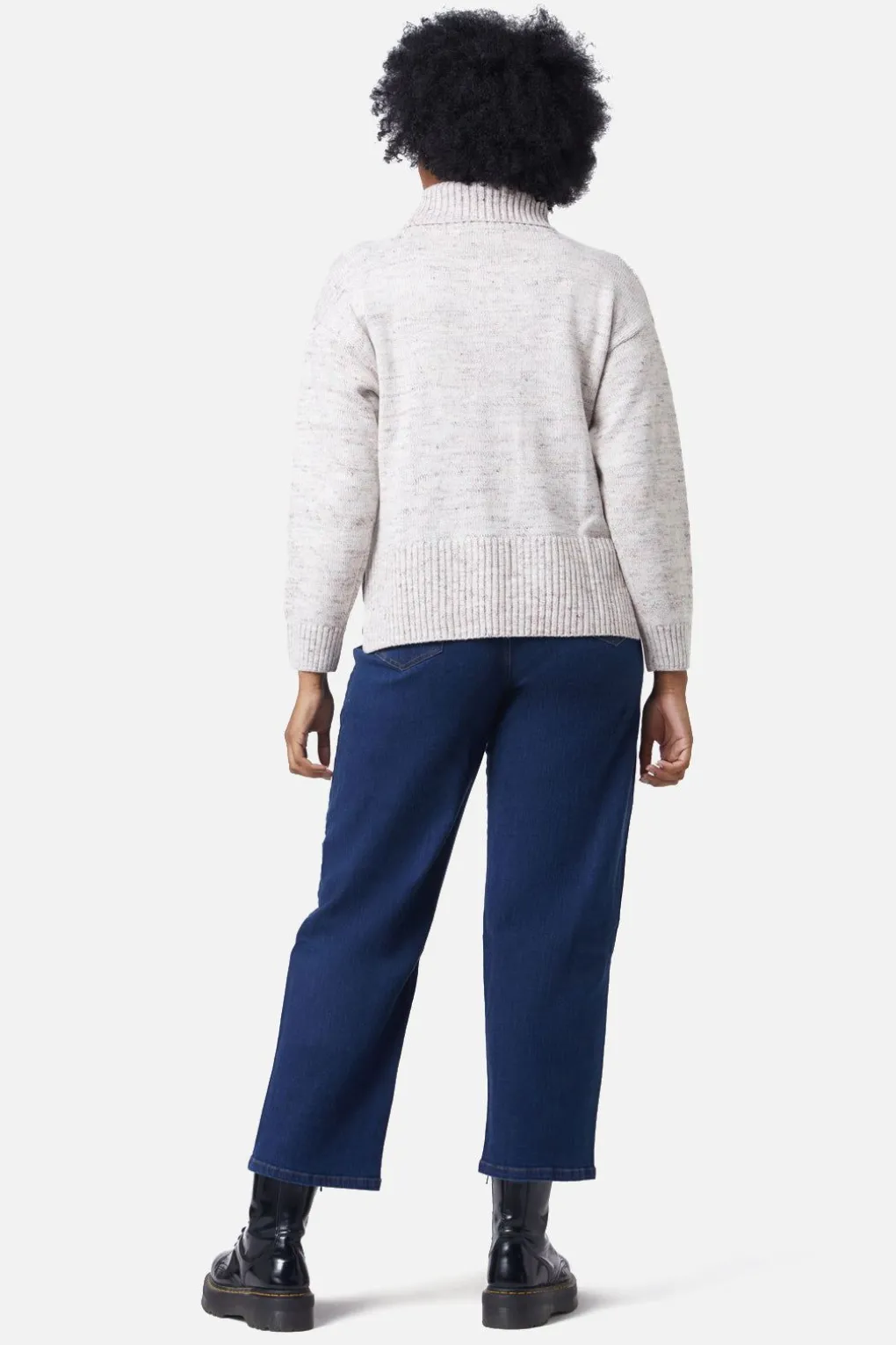Space Dye Cable Boxy Knit