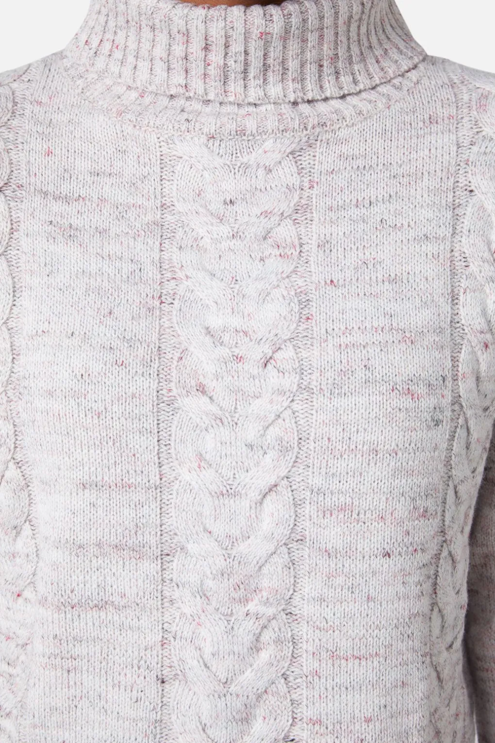 Space Dye Cable Boxy Knit