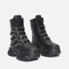Spiked Sneaker Boots