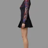 Tag Tartan Grave Mesh Top