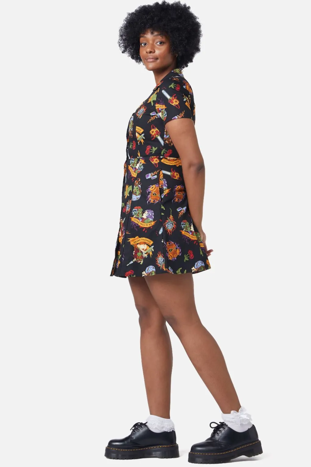 Tattoo Zombie Shirt Dress