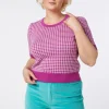 Taylor Check Knit Top