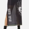 The End Mesh Drawstring Skirt