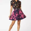 Tie Dye Denim Mini Skirt