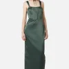 Time Locked Satin Corset Dress
