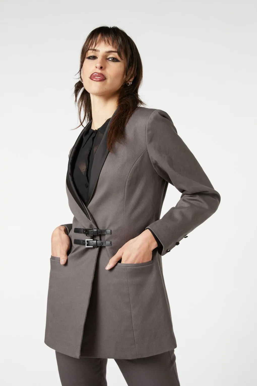 Time U0026 Date Shawl Blazer
