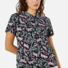 To The Butterflies Printed Blouse