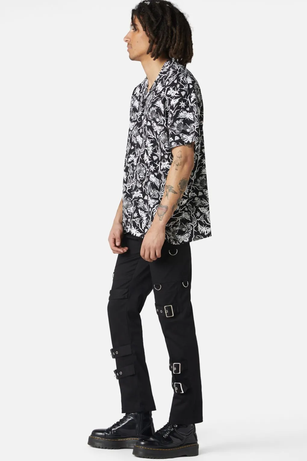 To The Butterflies Printed Short Sleeve Shirt