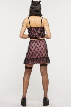 Victoria Lace Mini Skirt